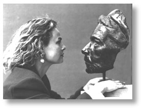 Award-Winning sculptor Laury Dizengremel - "Spirits of the Hearth" fireplace